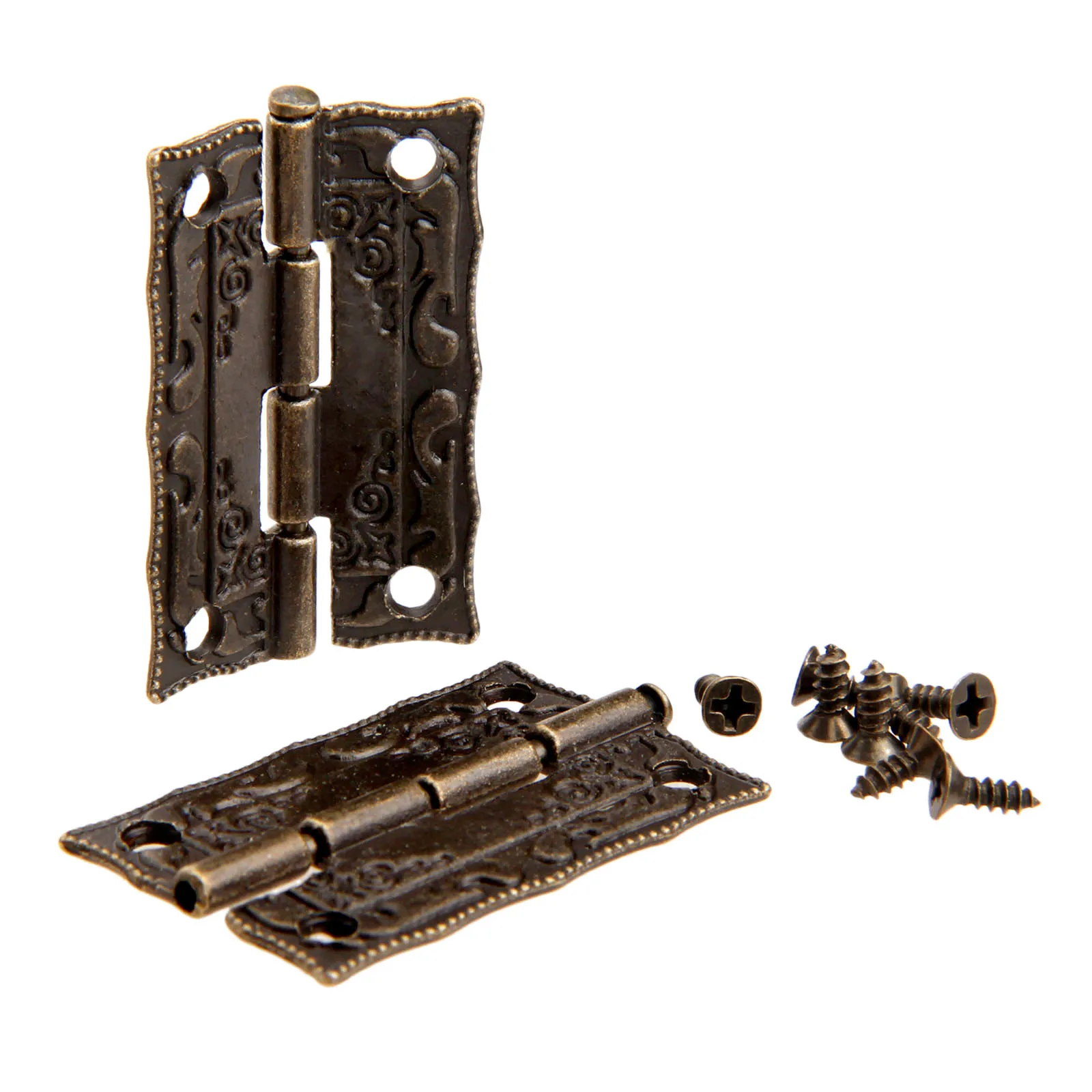 Furniture Hardware Antique - 10 Buah Engsel 36*23Mm Besi Antik