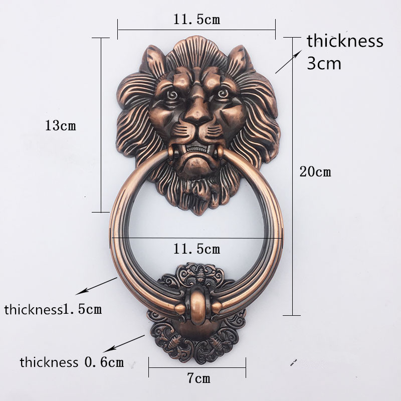 Furniture Hardware Antique - Kenop Pintu Kepala Singa Perunggu Antik,