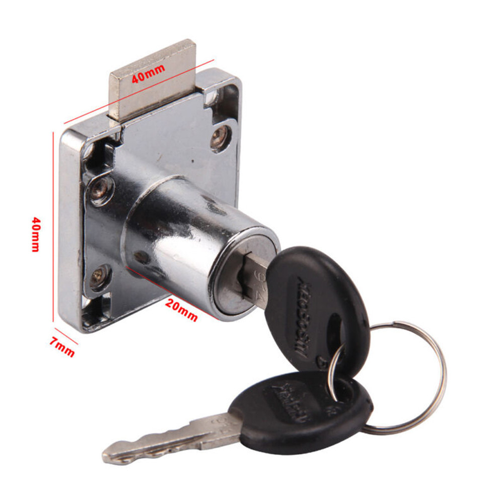 Quality Furniture Hardware - 2 buah kunci lemari dengan 4