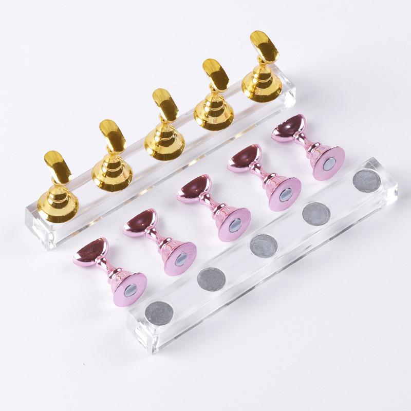 Furniture Hardware Nails - 5/30 Buah/Set Tempat Kuku Magnetik Ujung
