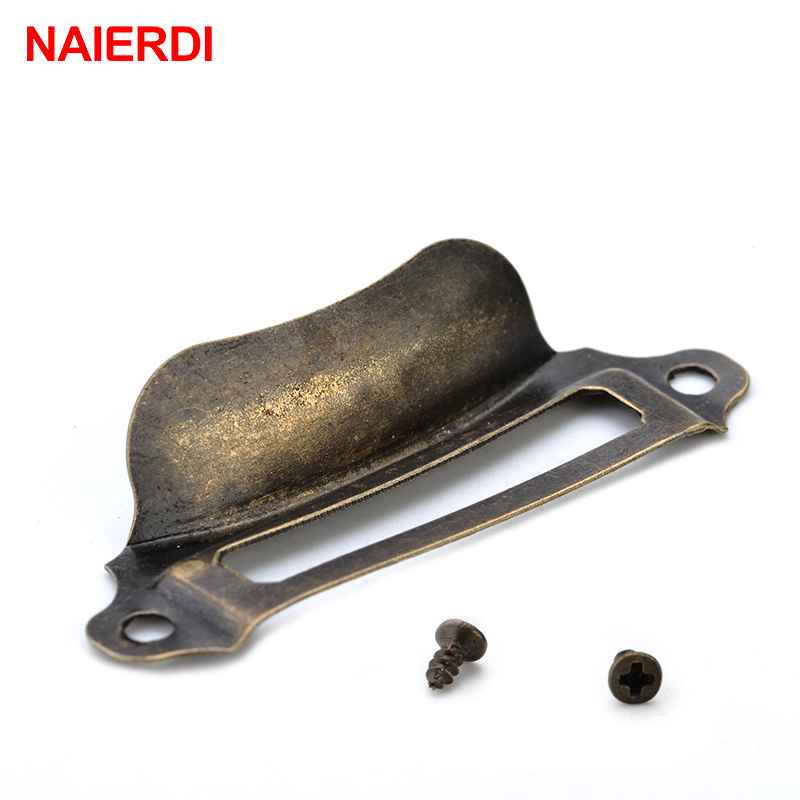 Furniture Hardware Names - 10PCS NAIERDI Kotak Antik Label Menangani