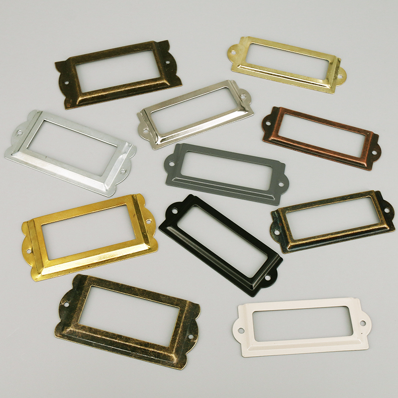 Furniture Hardware Names - 4 Buah Besi Antik Label Bingkai