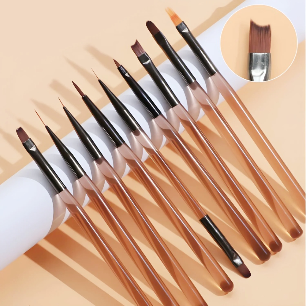 Furniture Hardware Nails - 9PCS Kuas Kuku untuk Desain Seni
