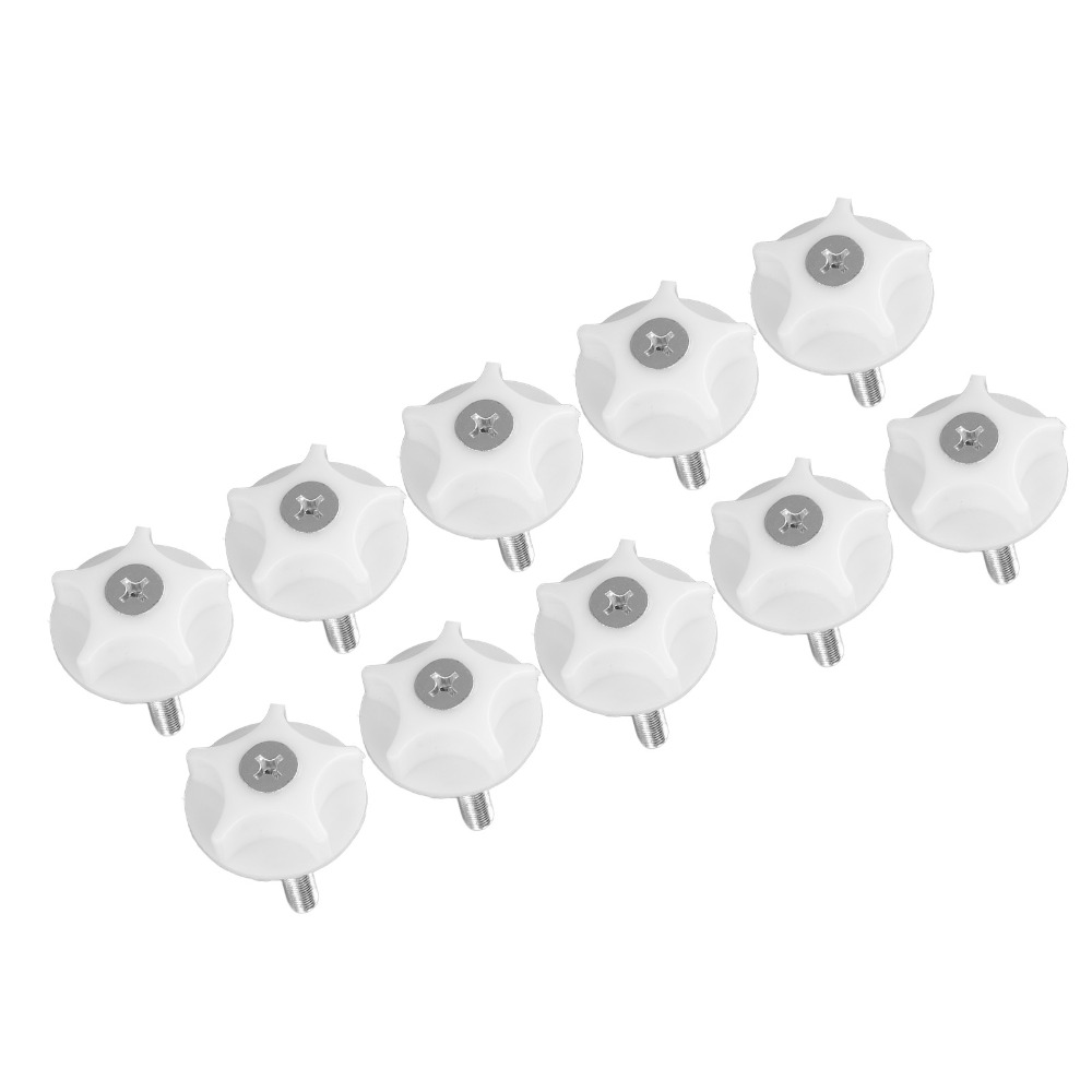 Furniture Leveling Hardware - 10 Buah Sekrup Putih Kaki Penyetel