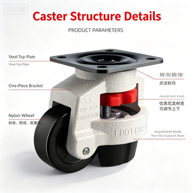 Roda Kastor Penyeimbang Tugas  - Furniture Leveling Hardware ulasan dan harga