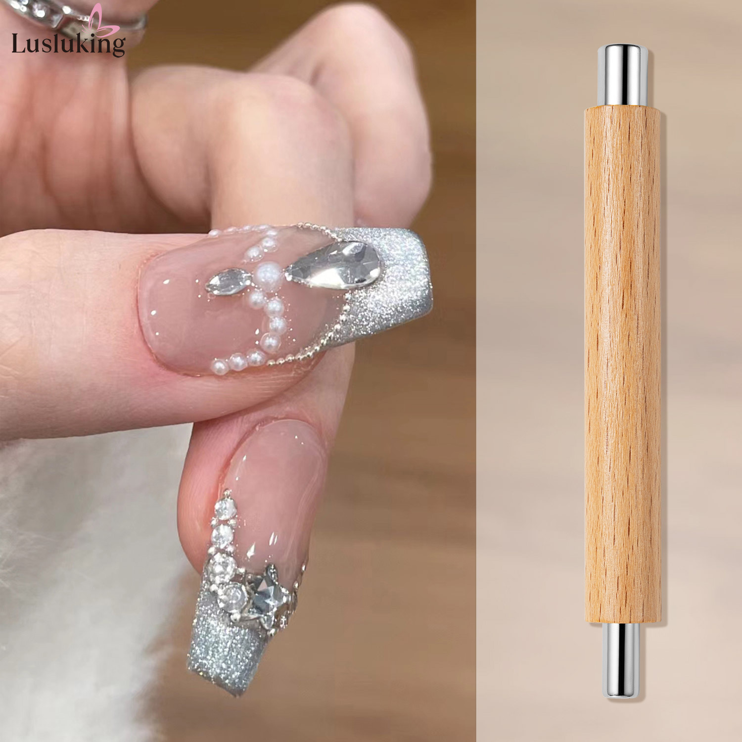 1 buah stik magnetik kuku seni - Furniture Hardware Nails ulasan dan harga