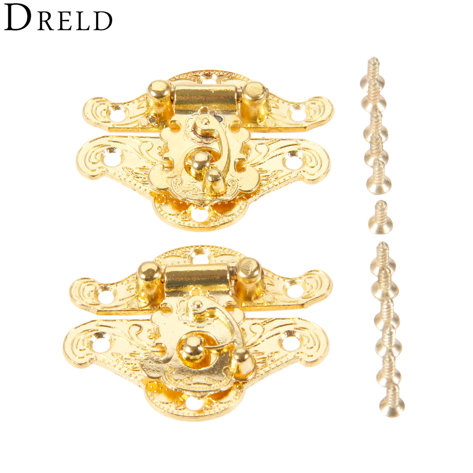 Drold 2 Buah Grendel Box Emas  - Furniture Hardware Antique ulasan dan harga
