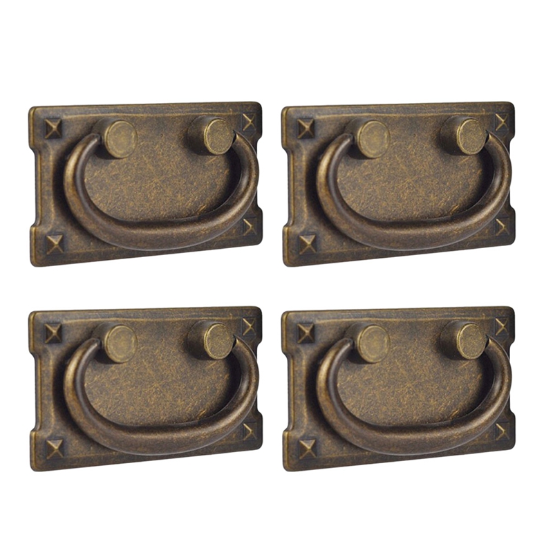 4 Buah Gagang Tarik Cincin Lac - Furniture Hardware Antique ulasan dan harga