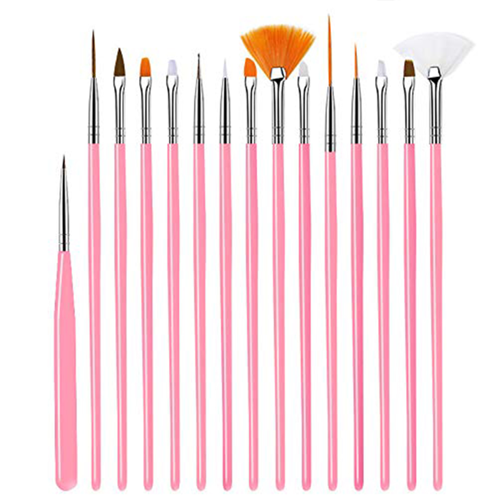 LINMANDA 15 Set Kuas Seni Kuku - Furniture Hardware Nails ulasan dan harga