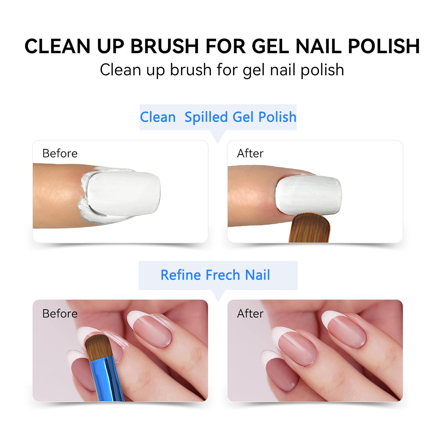 Kuas Seni Kuku Kolinsky Pranci - Furniture Hardware Nails ulasan dan harga