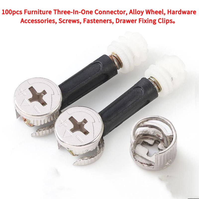 100 Buah Konektor Tiga Dalam S - Furniture Hardware Fasteners ulasan dan harga