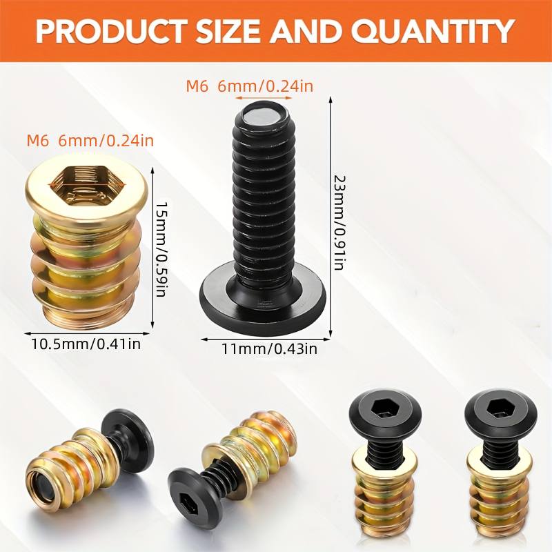 10PCS Kit Alat Kombinasi Sisip - Furniture Hardware Fasteners ulasan dan harga