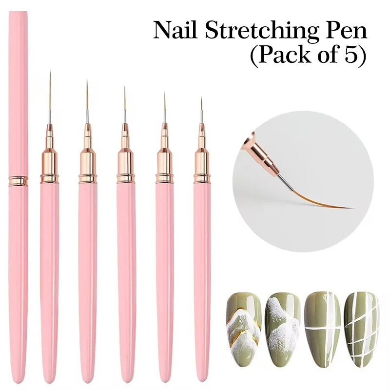 5 Buah Set Kuas Liner Nail Art - Furniture Hardware Nails ulasan dan harga