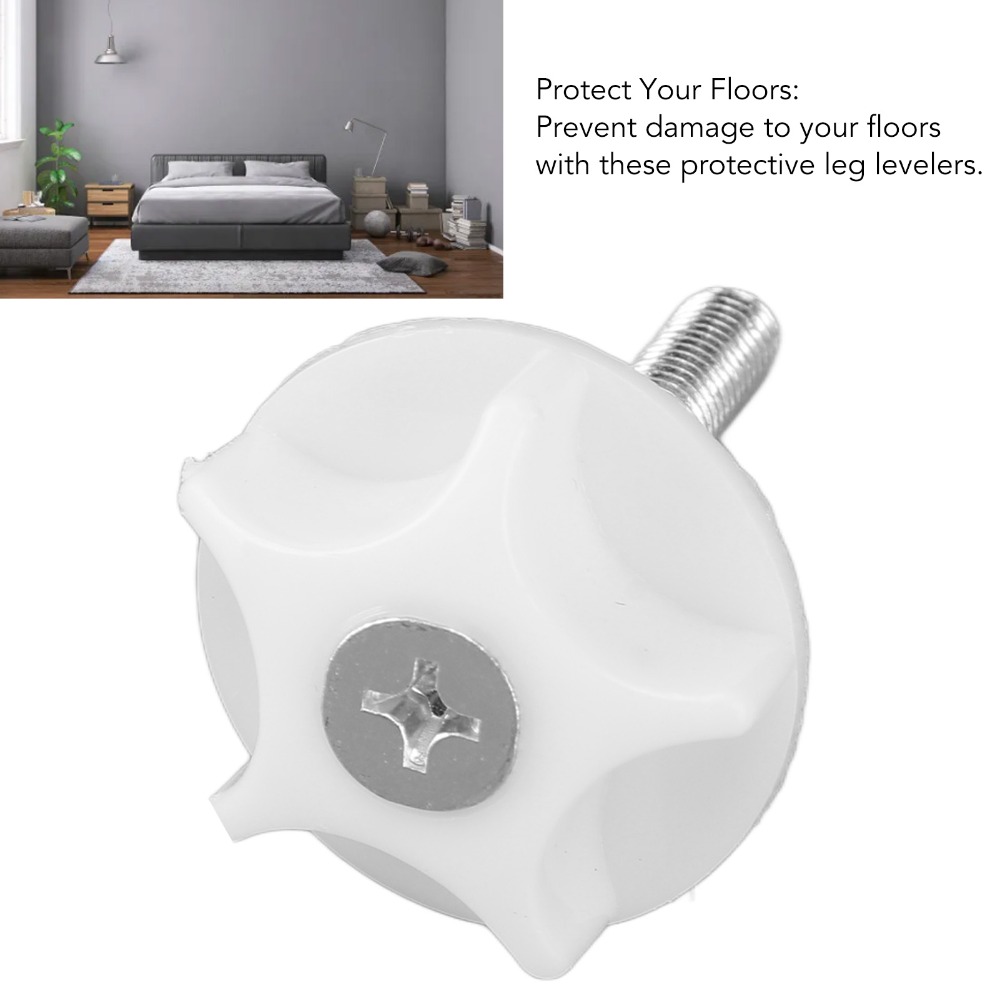 10 Buah Sekrup Putih Kaki Peny - Furniture Leveling Hardware ulasan dan harga