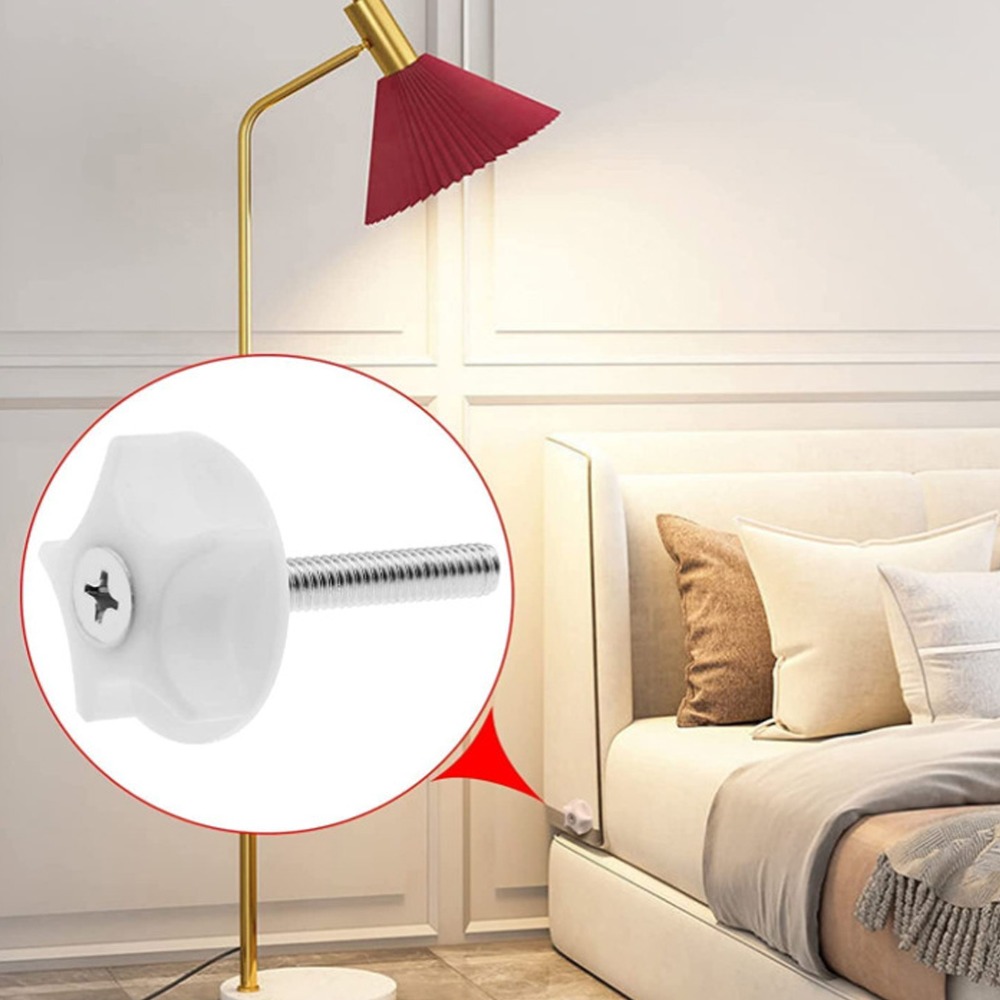 10 Buah Sekrup Putih Kaki Peny - Furniture Leveling Hardware ulasan dan harga